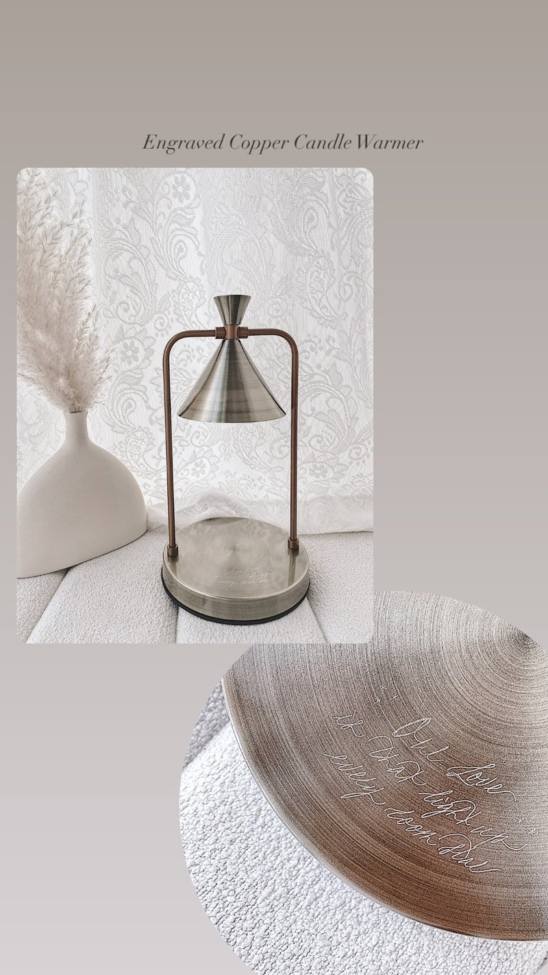 MARBLE  CANDLE WARMER - Lighting - Stone Gold