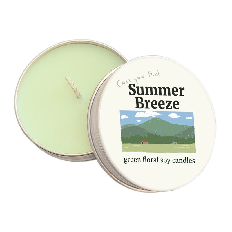 Summerstuff.marine - SOY WAX CANDLES กลิ่น SUMMER BREEZE (60 g) - 香氛蠟燭/燭台 - 蠟 藍色