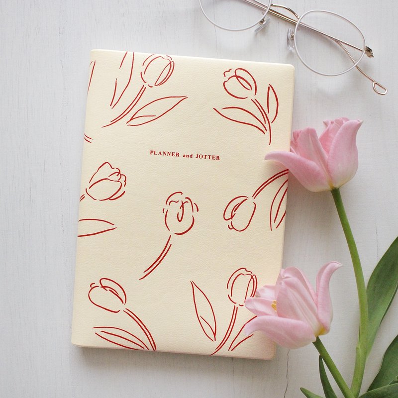 MATOKA ダイアリー 2026年版 1月始まり B6ウィークリー レフト Tulipan Ivory - 筆記本/手帳 - 紙 