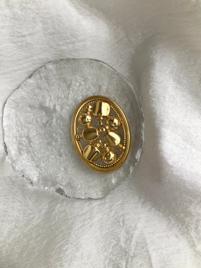 [Direct from Japan, branded used packaging] Christian Dior Brooch Gold Perfume Vintage e57buy - เข็มกลัด - วัสดุอื่นๆ สีทอง