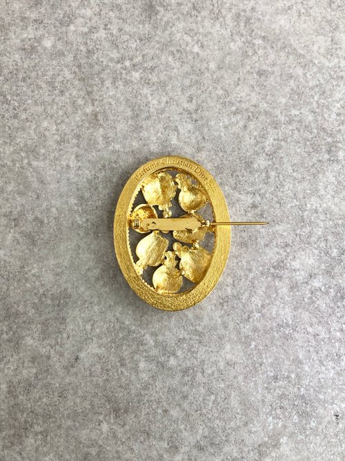 美品 ヴィンテージディオール ブローチ Dior ディオールパヒューム melcastcom_5000093884100378