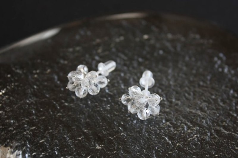 Pinkoi Proxy Purchase - No. 801 White topaz earrings - Earrings & Clip-ons - Gemstone 