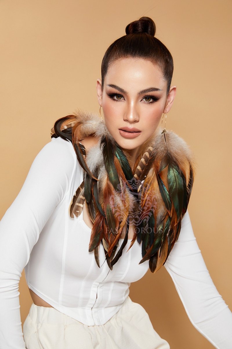 Extra Long Feather Earrings for Women Fashion Nature Boho Earrings Fashmorous - ต่างหู - ทองแดงทองเหลือง สีนำ้ตาล