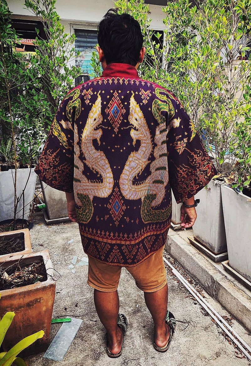 絲．絹 女西裝外套 多色 - Premium Thai Silk Over Coat (The Mystic of Phaya Naga)