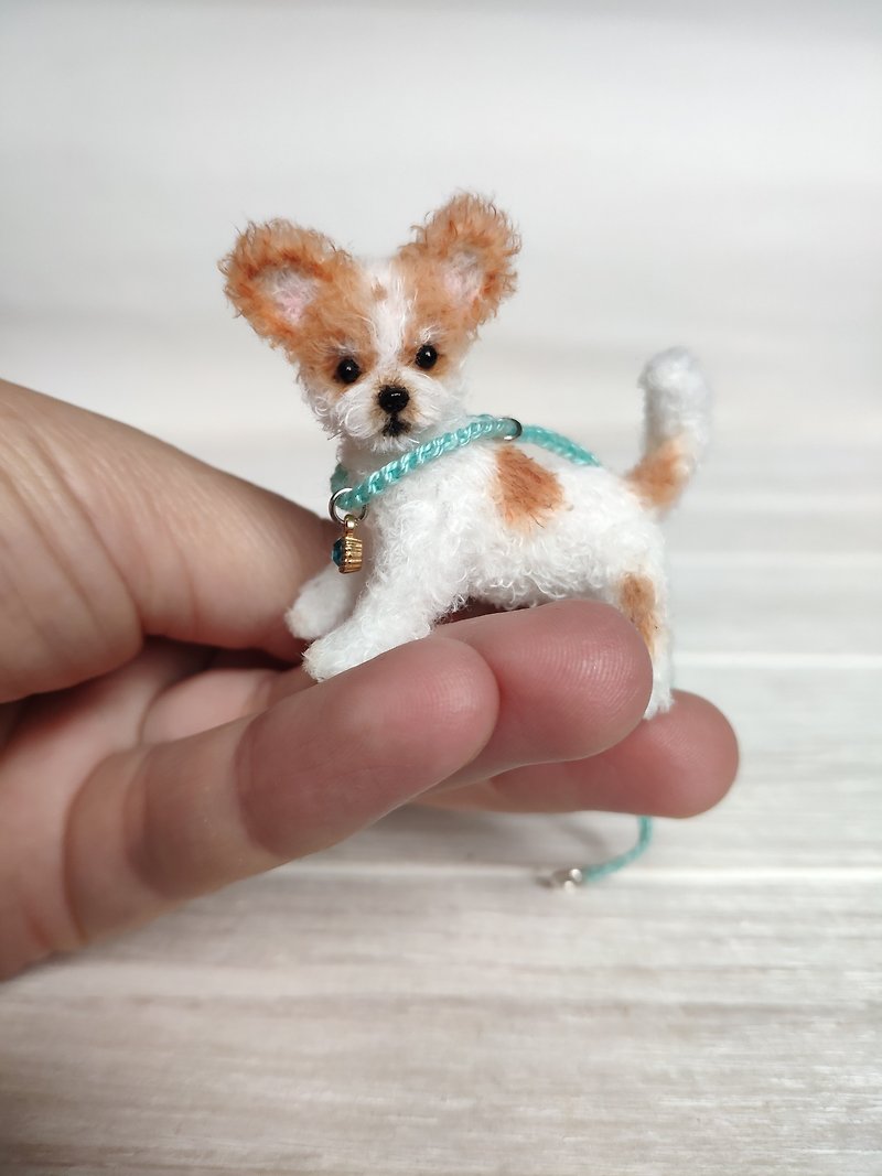 puppy chihuahua Lucas - ตุ๊กตา - ขนแกะ ขาว