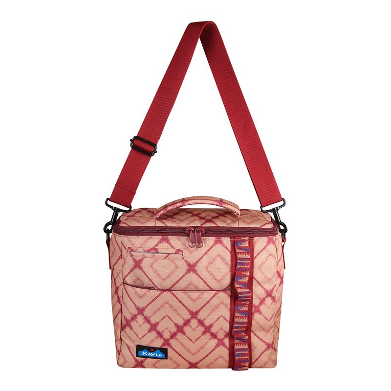 【西雅圖 KAVU】Snack Sack 時尚保冷袋 染方 #9055 - 露營用品 - 其他材質 紅色