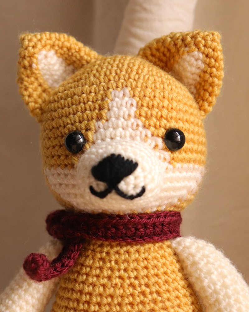 Traveling dog crochet toy/amigurumi - Corgi - Items for Display - Wool 