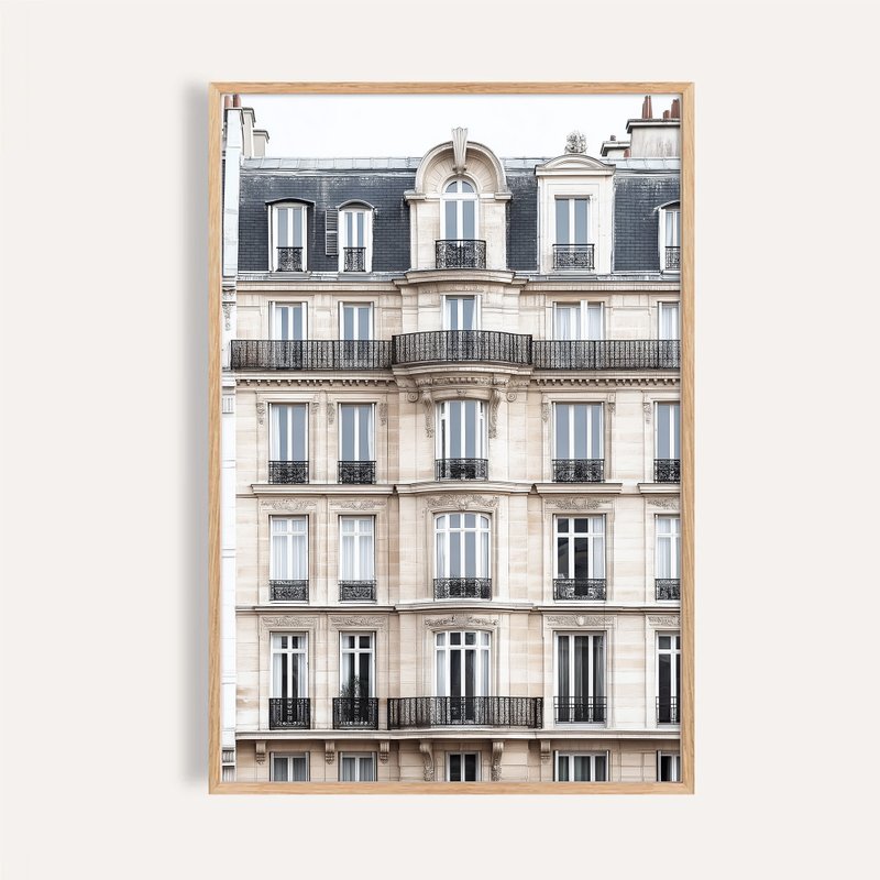 巴黎陽台詩 Parisian Balcony Elegance / 法式建築攝影掛畫 - 海報/掛畫/掛布 - 紙 