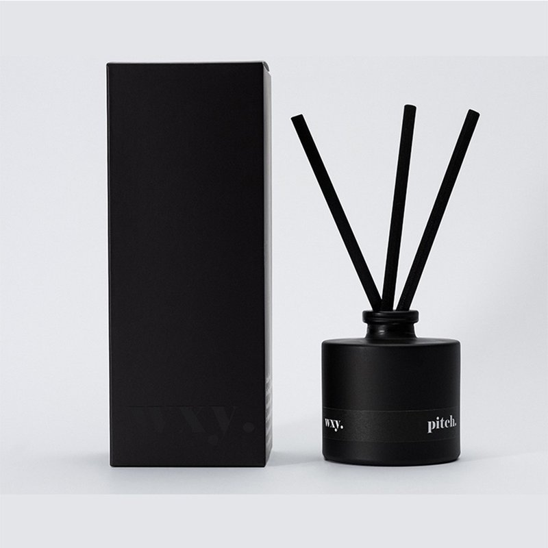 wxy Black Diffuser- pitch. (Blood Orange + Santal Embers) /100ml - น้ำหอม - แก้ว สีดำ