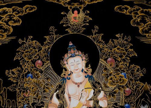 ホワイトターラ タンカ | 家庭装飾用のチベットタンカアート