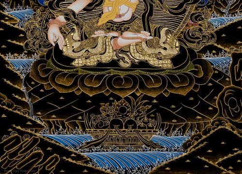 タンカアート ホワイトターラ タンカ | 家庭装飾用のチベットタンカアート