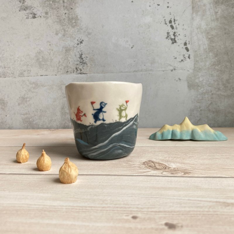 一起登山啊 茶杯 - 茶壺/茶杯/茶具 - 瓷 白色