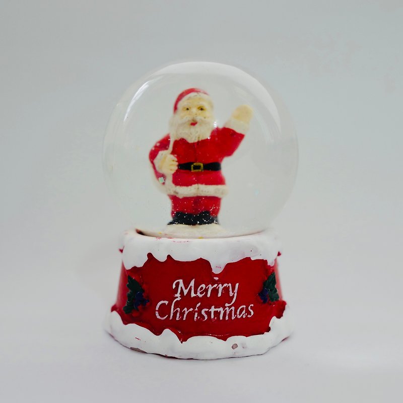 聖誕老人雪花球 / 水晶球 - 擺飾/家飾品 - 其他材質 紅色
