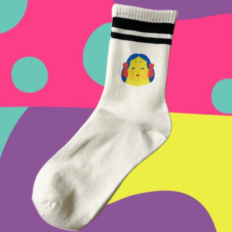 おかめ　靴下 - 襪子 - 棉．麻 多色