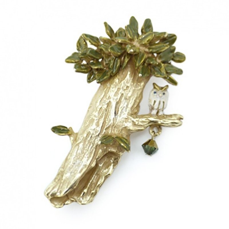 Irving Irving Tree / Pin Brooch PB035 - Brooches - Other Metals Gold
