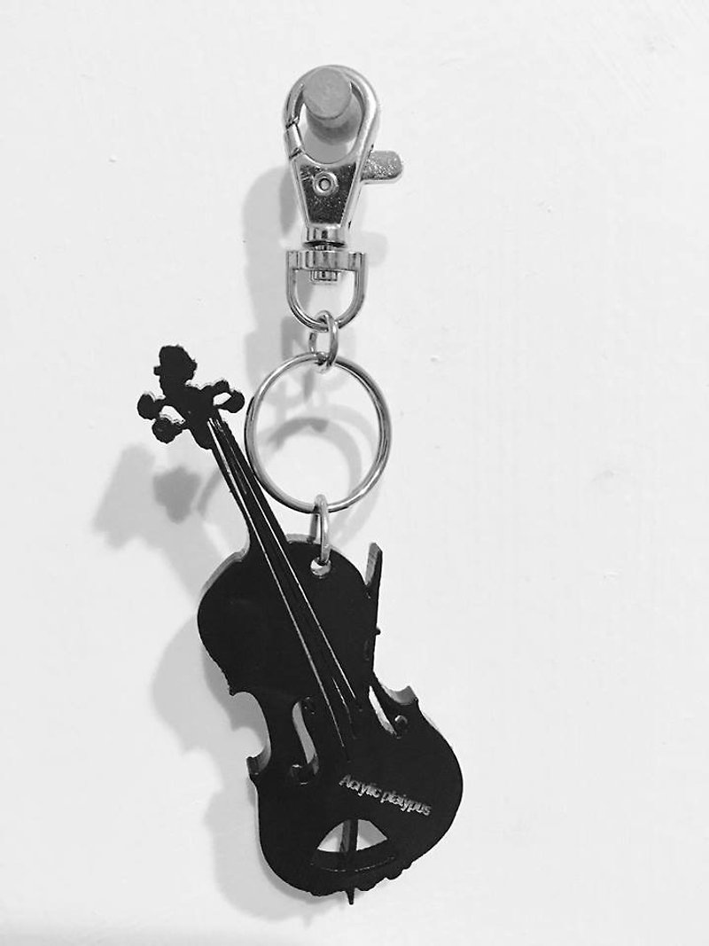 violin - Necklaces - Acrylic Black
