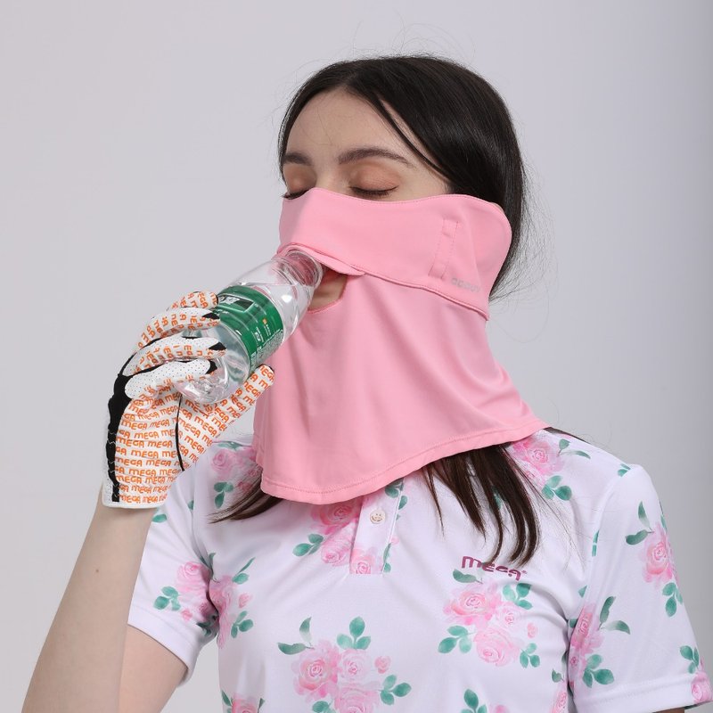 Eating Face Mask / Drink Mask / Straw Mask / Mask with drinkable hole - Face Masks - Other Materials Pink