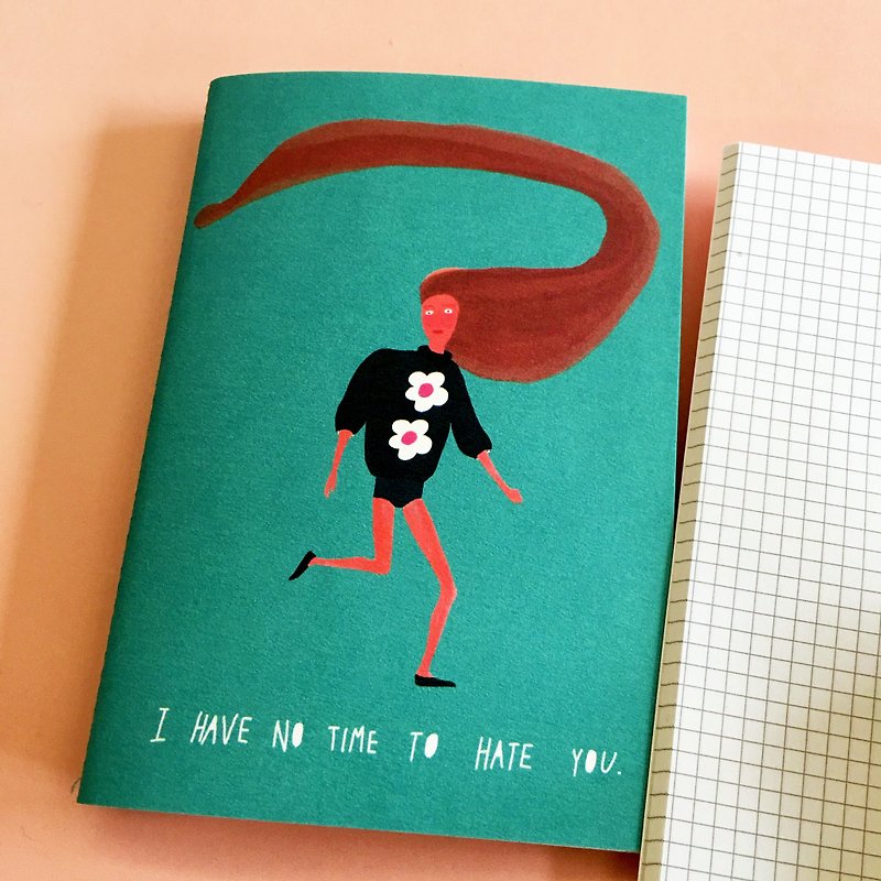 I Hate You | Portable Squared Notebook - Notebooks & Journals - Paper Green