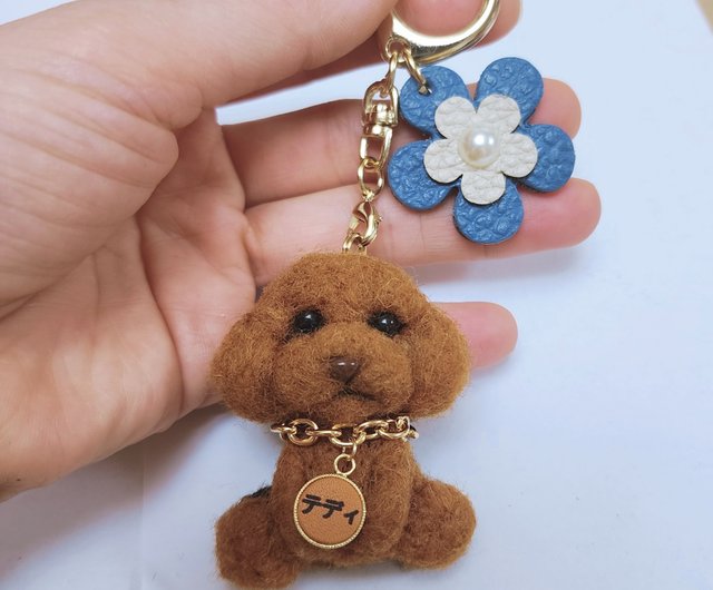 【ココスケ】トイプードル 羊毛フェルト ストラップ ハンドメイド 1b582ae93e28be447dcbc4a630b69f