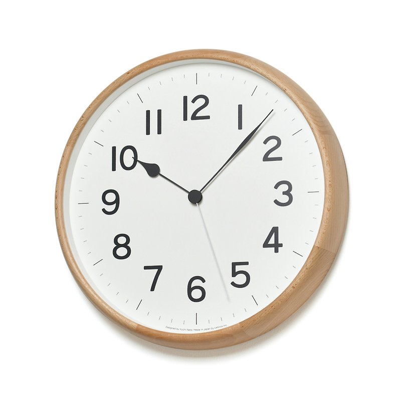 Lemnos ROOT Round Clock - Natural - Clocks - Wood Khaki