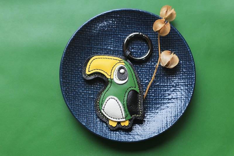 One Touch Original Toucan | Keychain | Bag Hanging | Leather - Keychains - Genuine Leather 