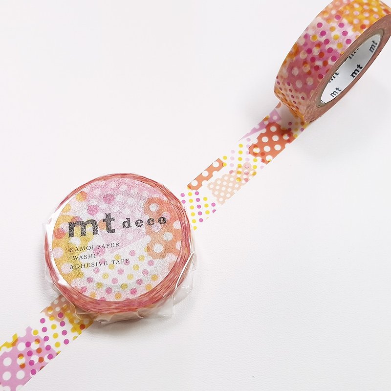 mt Deco Masking Tape 【Negapoji Dot Pink (MT01D422)】2018 summer - Washi Tape - Paper Pink