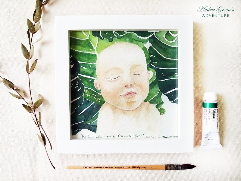 Exclusive order - ✴ baby custom painting ✴ - Customized Portraits - Paper Multicolor