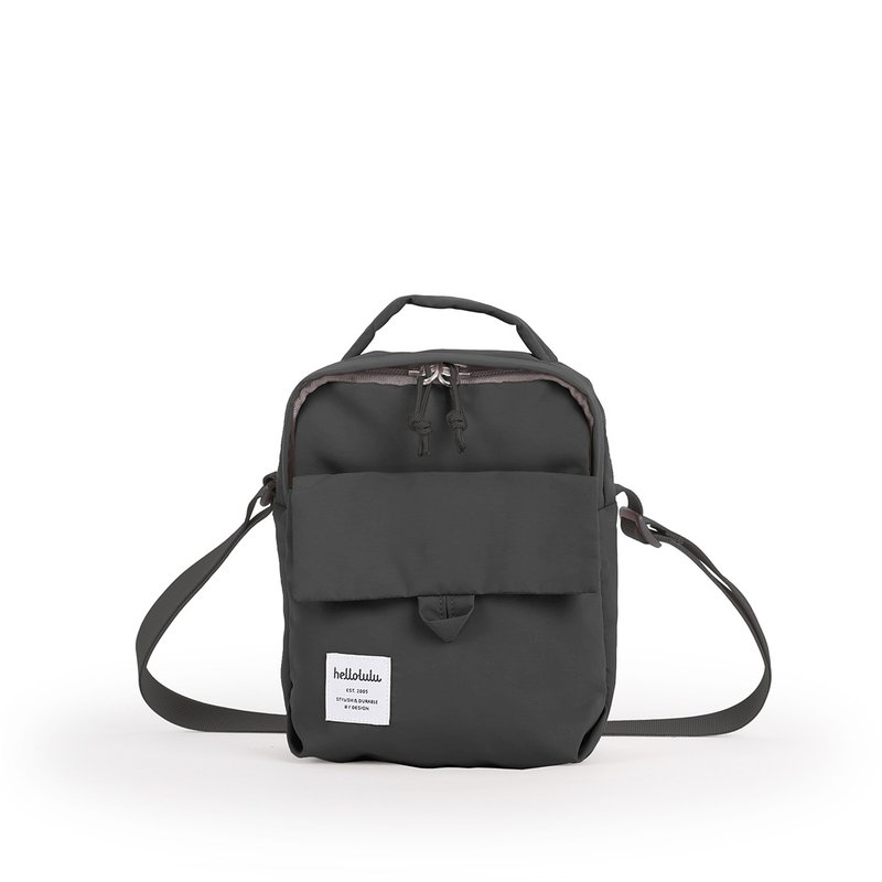 hellolulu Carter XS Mini Multifunctional Crossbody Bag-Iron Grey - กระเป๋าแมสเซนเจอร์ - ไนลอน สีเทา