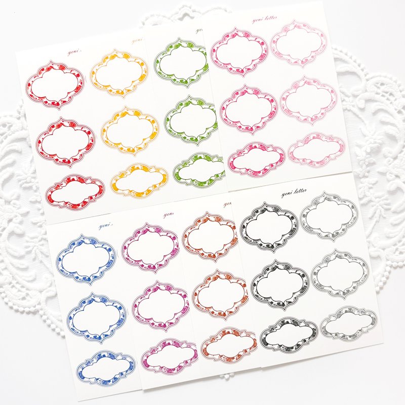 Floral Label Paper - 便條紙/便利貼 - 紙 多色