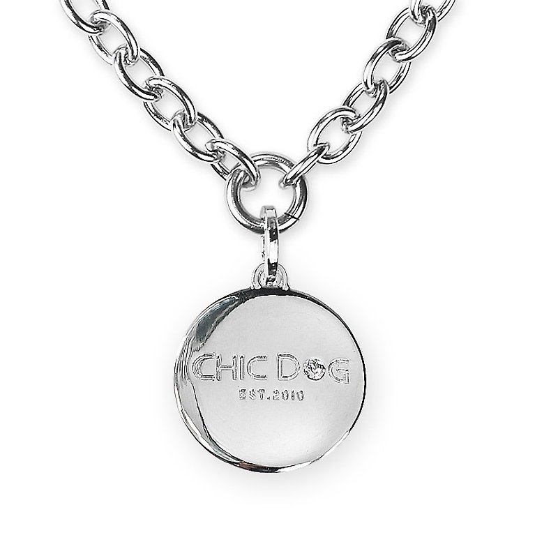 The only 304 Stainless Steel necklace - new chic dog brand ((free engraving service)) - Collars & Leashes - Other Metals Silver