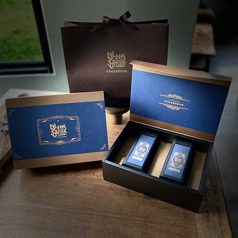 Worry-free Classic Tea Gift Box A-Alpine Oolong + Ripe Fruit Oolong New Year Gift Box - ชา - อาหารสด สีน้ำเงิน