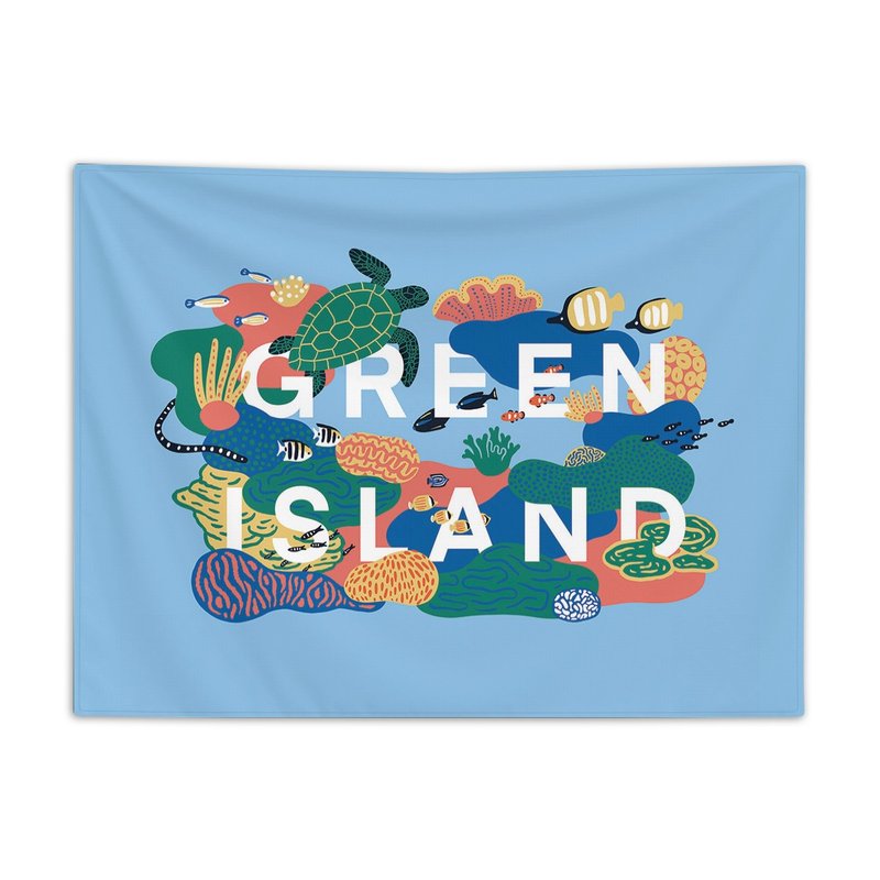 greenisland - 中布幔 - 其他 - 聚酯纖維 藍色