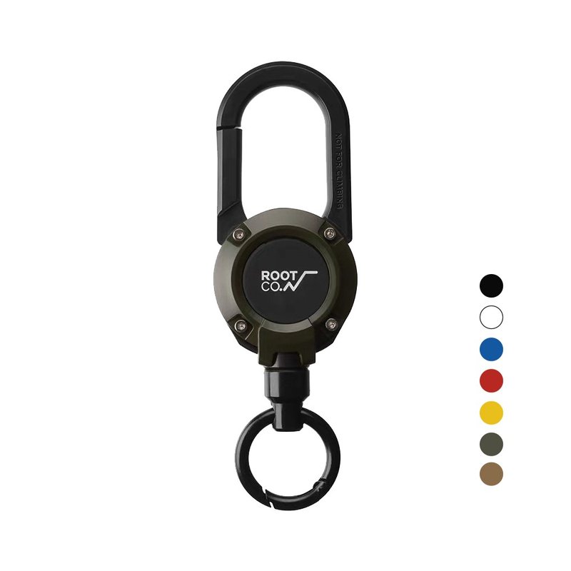 Japan [ROOT CO.] MAG REEL 360-degree rotating multi-function carabiner - seven colors in total - Other - Plastic Multicolor