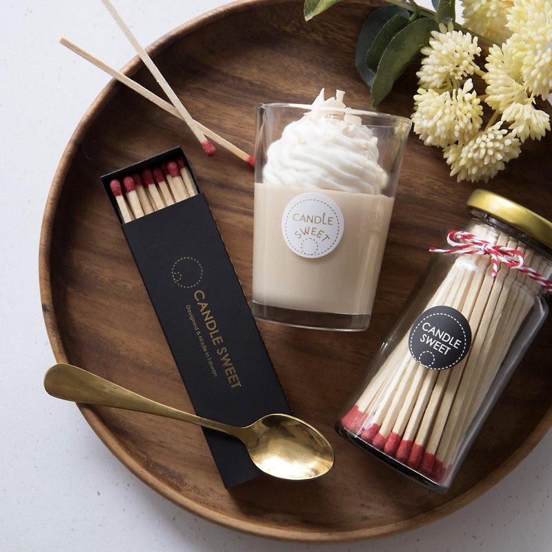 Essential Oil Candle + Canned Long Matches-Preferential Combination (Large Cup) - Fragrances - Wax 