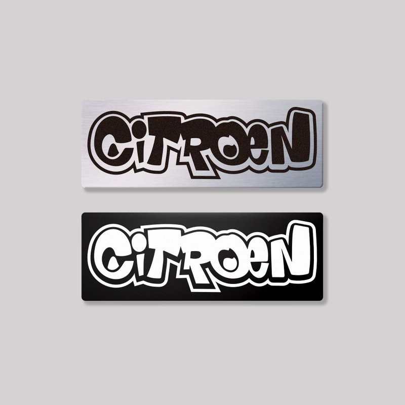 CITROEN/HHP/Aluminum Badge Sticker SunBrother - สติกเกอร์ - อลูมิเนียมอัลลอยด์ 