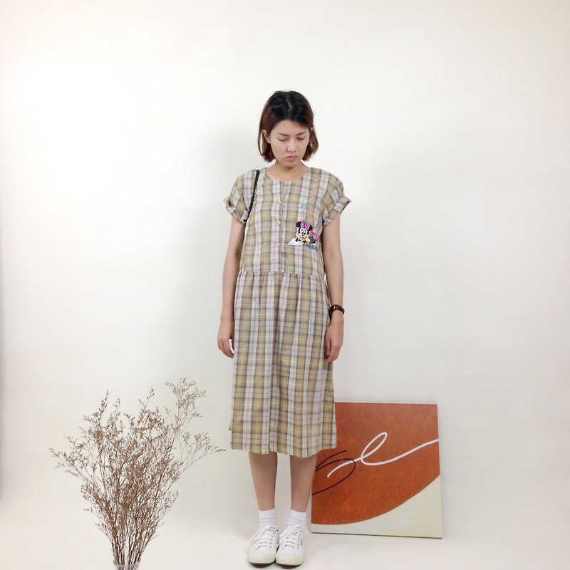 │ │ priceless knew Plaid VINTAGE / MOD'S - One Piece Dresses - Other Materials 