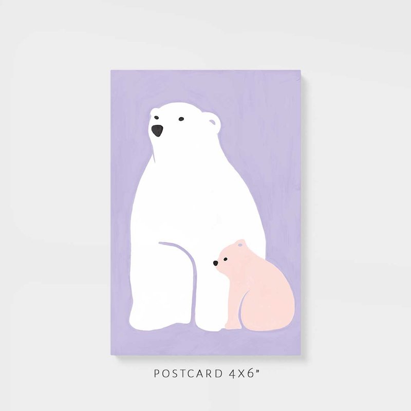 Postcard | Polar - 心意卡/卡片 - 紙 紫色