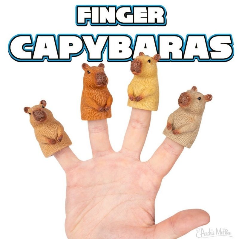 /Archie Mcphee/finger capybara - ตุ๊กตา - พลาสติก 