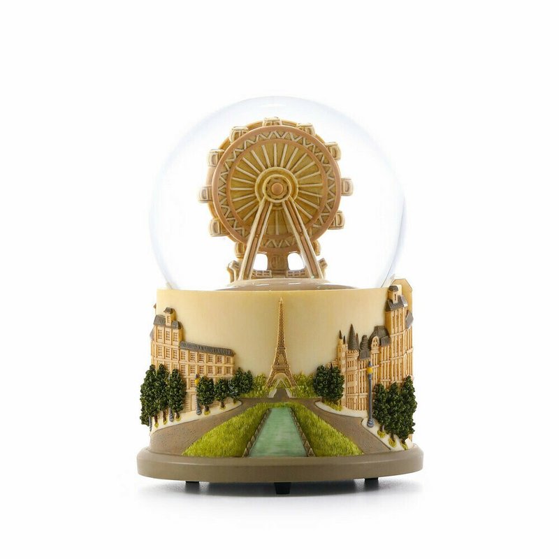 Paris Ferris Wheel Crystal Ball Music Box Crystal Ball Music Box - Items for Display - Glass 