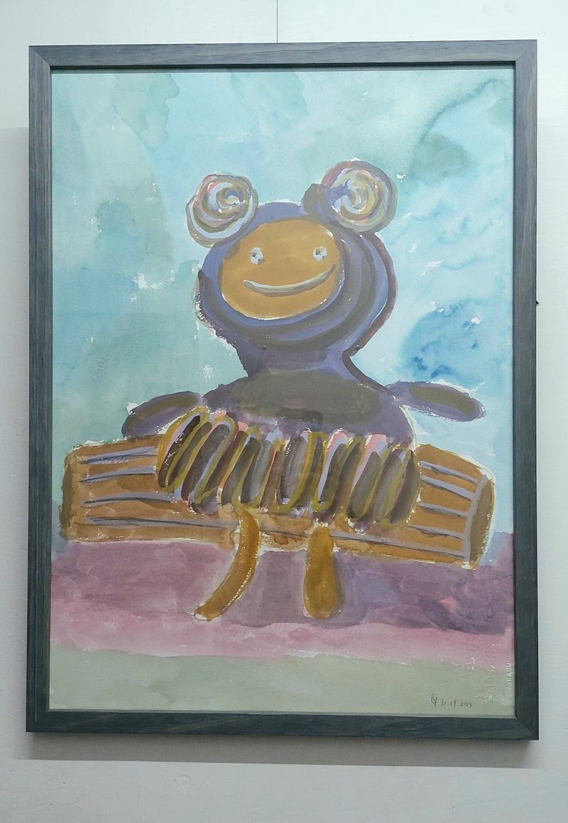 原畫 花花精靈 - 海報/掛畫/掛布 - 紙 紫色