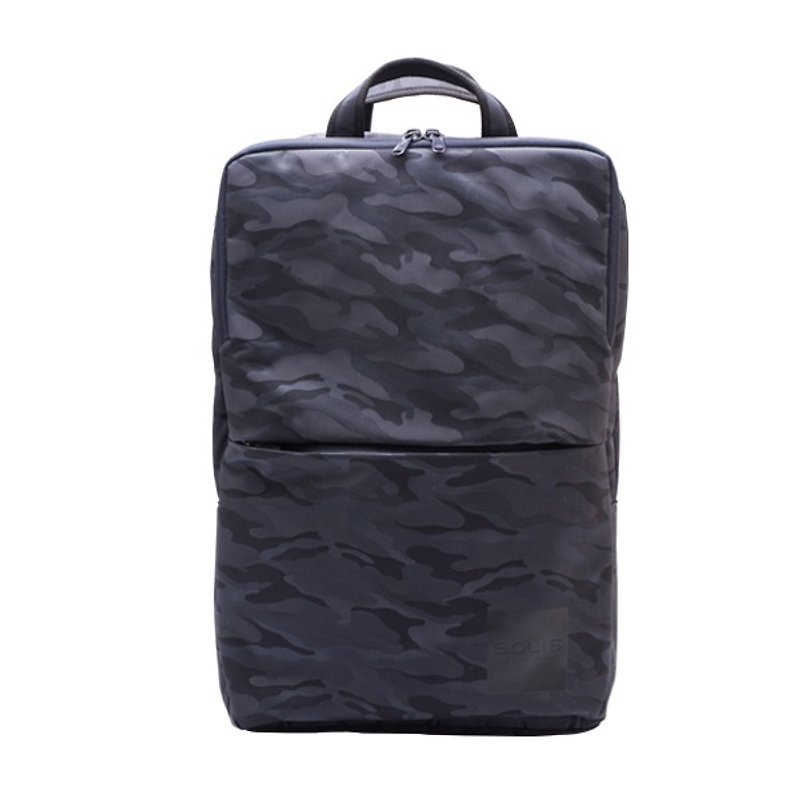 SOLIS CAMO Series  15" business laptop backpack(Black Camo) - Laptop Bags - Polyester 