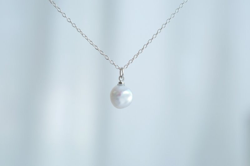 Freshwater Pearl Baroque Necklace s - สร้อยคอ - ไข่มุก ขาว