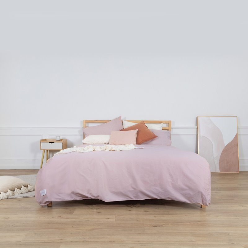 Organic cotton bed bag-lilac (new color on the market) - เครื่องนอน - ผ้าฝ้าย/ผ้าลินิน สึชมพู