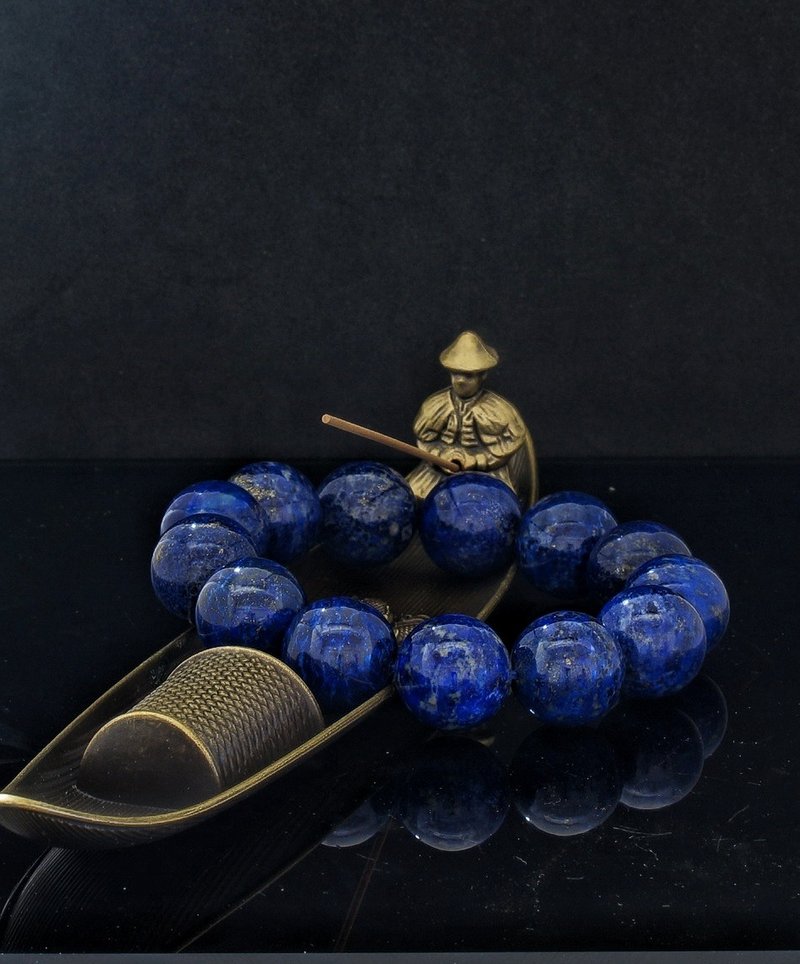 老礦青金石 18.3mm 手鍊 ( HKA9194 ) - 手鍊/手環 - 寶石 