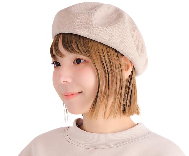 タグ付⭐︎日本製カーキ大きいサイズベレー帽コットン100 - ハンチング 