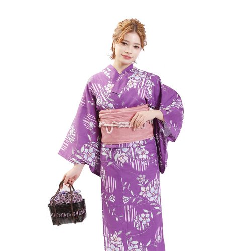 日本和服女性浴衣腰帶2件組F Size X25-217 yukata - 設計館fuukakimono