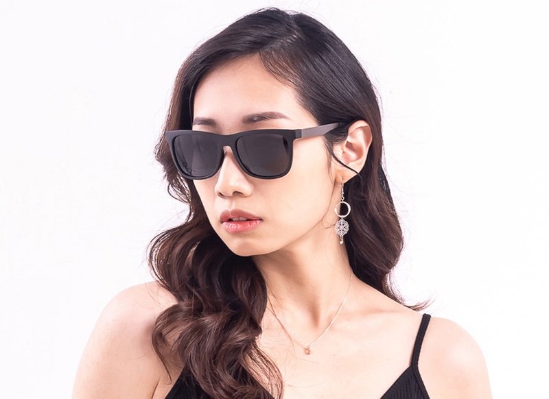 2is BethD 太陽眼鏡 偏光│百搭方框 聖誕禮 - 太陽眼鏡/墨鏡 - 其他金屬 黑色