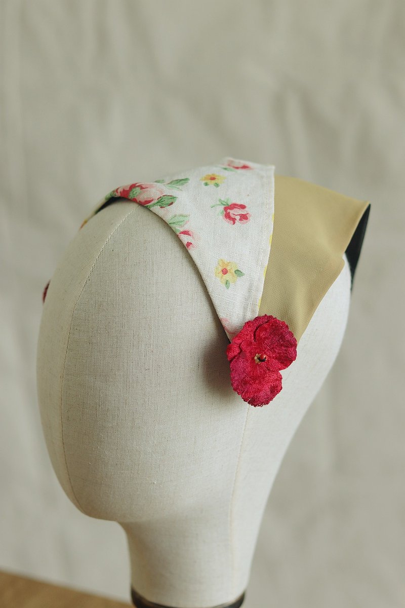 Floral Triangle Headband Bandana - เครื่องประดับผม - วัสดุอื่นๆ 