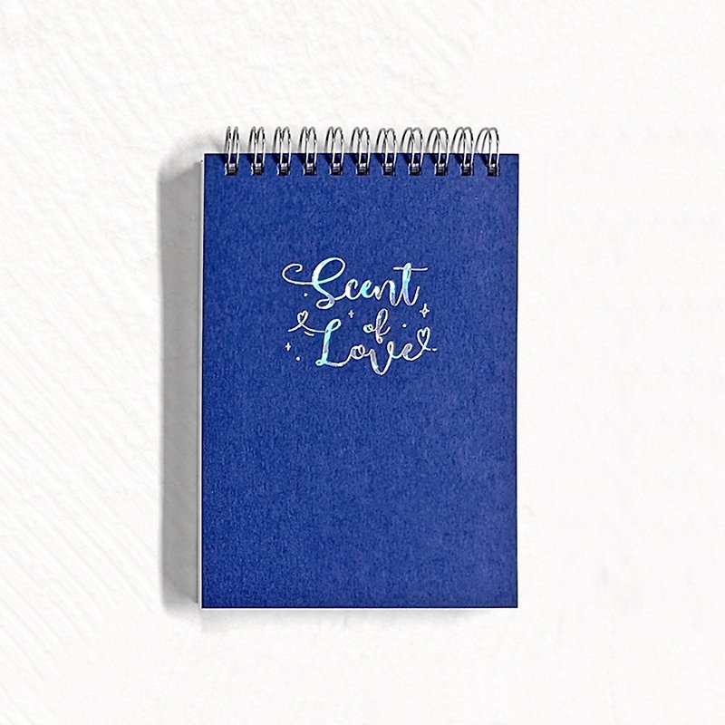 【精油香氛筆記本】A6簡約素色筆記本-寶藍 - 筆記簿/手帳 - 紙 藍色