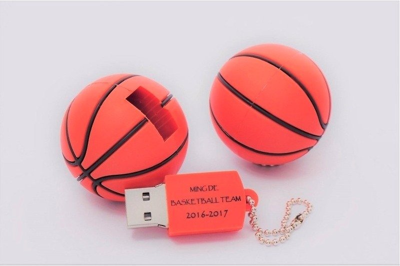バスケットボール用フラッシュドライブ 64GB - USBメモリー - ゴム 